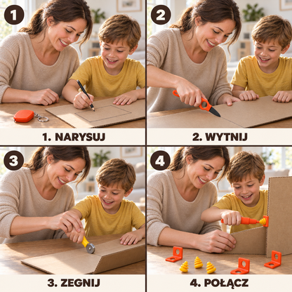 Tekturek – jak budować, 4 kroki